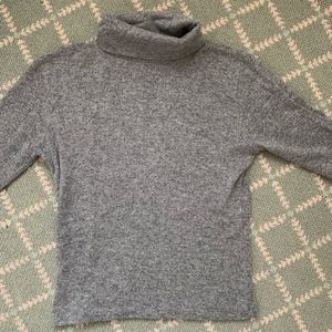 Brandy Melville grey wool short sleeve turtleneck